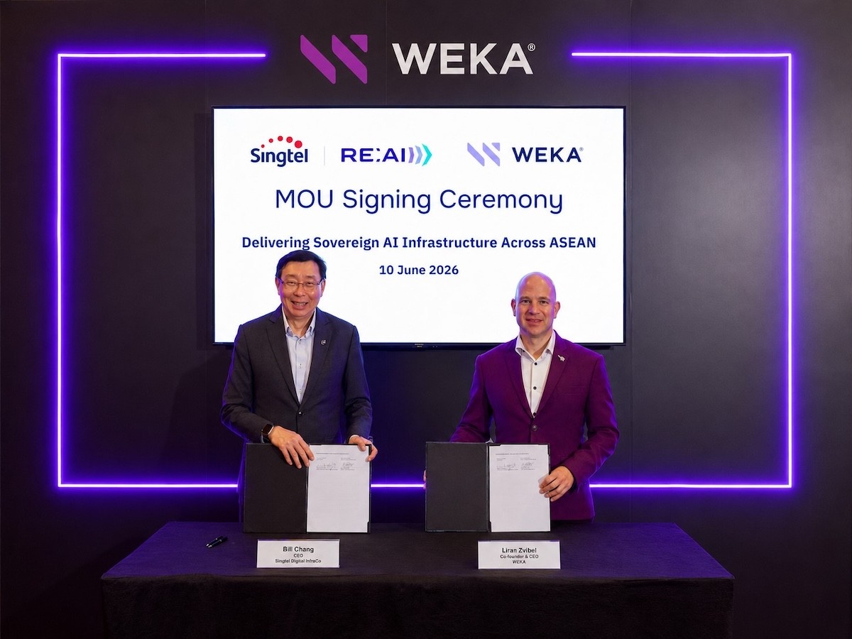 Singtel Digital InfraCo’s RE:AI and WEKA to jointly deliver sovereign AI solutions across Asean